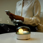 Bluetooth Music Box Portable Speaker – High Quality Sound Effects Wireless Mini Bluetooth Speaker with Ambient Light Strip and Soft Dimming Glow