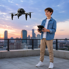 HD Camera Drone - 8K Professional RC Quadcopter with Dual Camera and Optical Flow Positioning, High Performance Aerial Photography Drone
