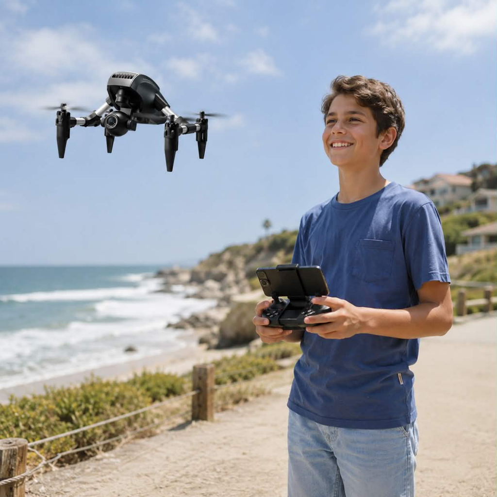 HD Camera Drone - 8K Professional RC Quadcopter with Dual Camera and Optical Flow Positioning, High Performance Aerial Photography Drone