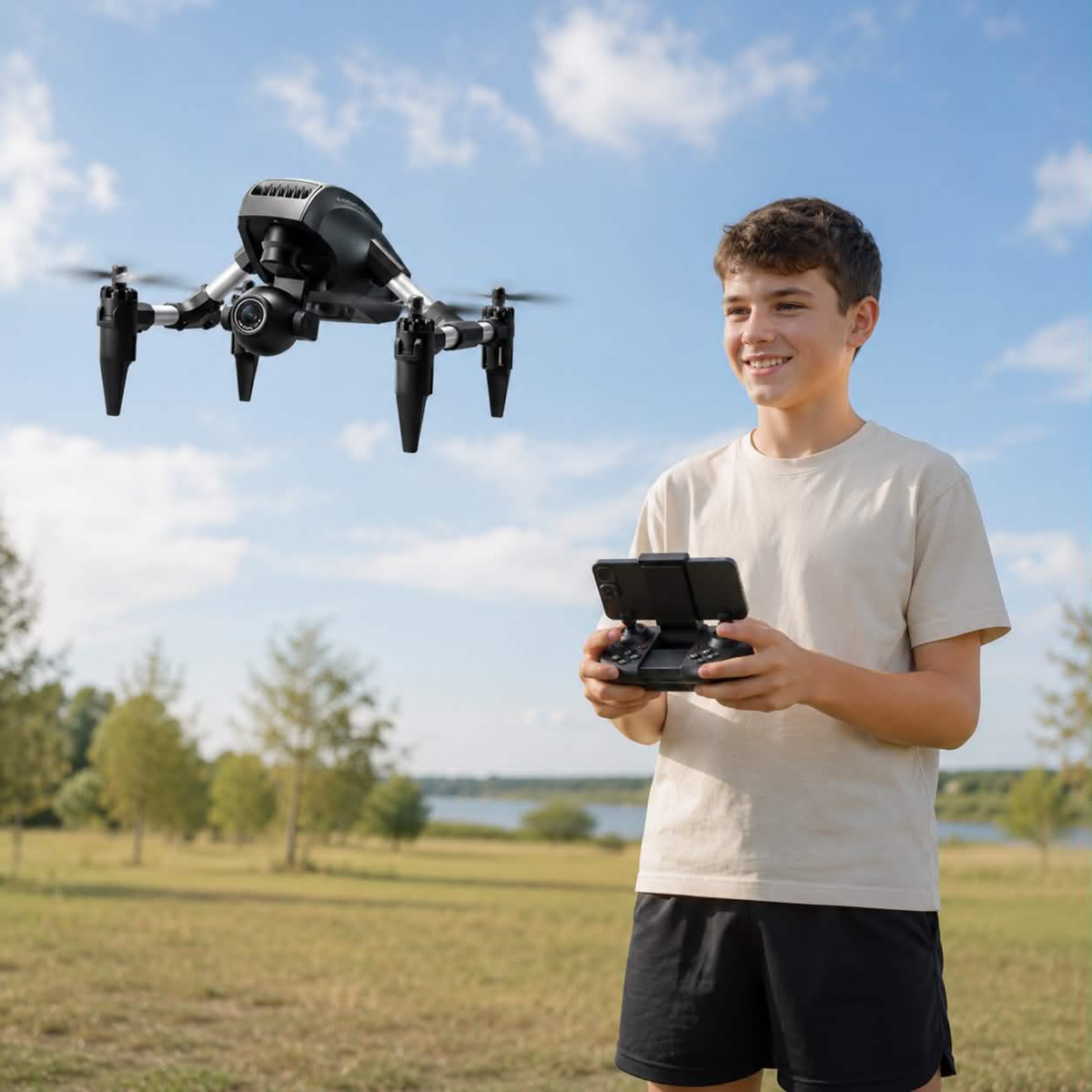 HD Camera Drone - 8K Professional RC Quadcopter with Dual Camera and Optical Flow Positioning, High Performance Aerial Photography Drone
