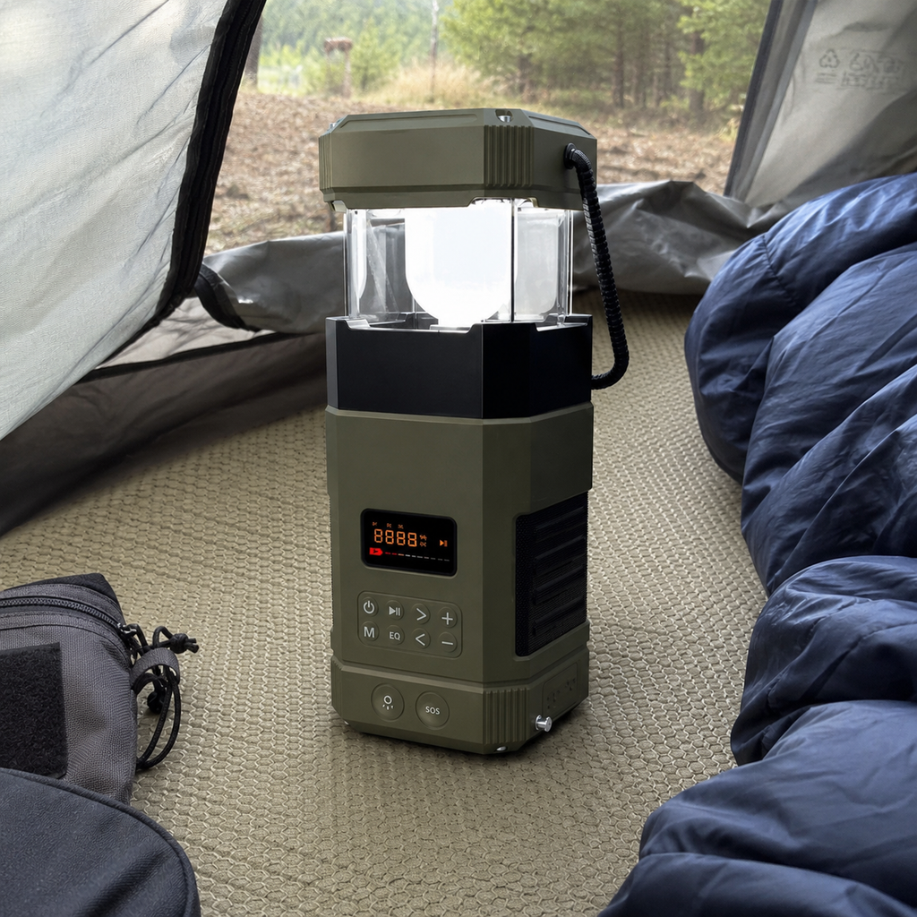 Blackout Solar Emergency Light Bluetooth Speaker