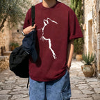 Cat Line Abstract T-Shirt