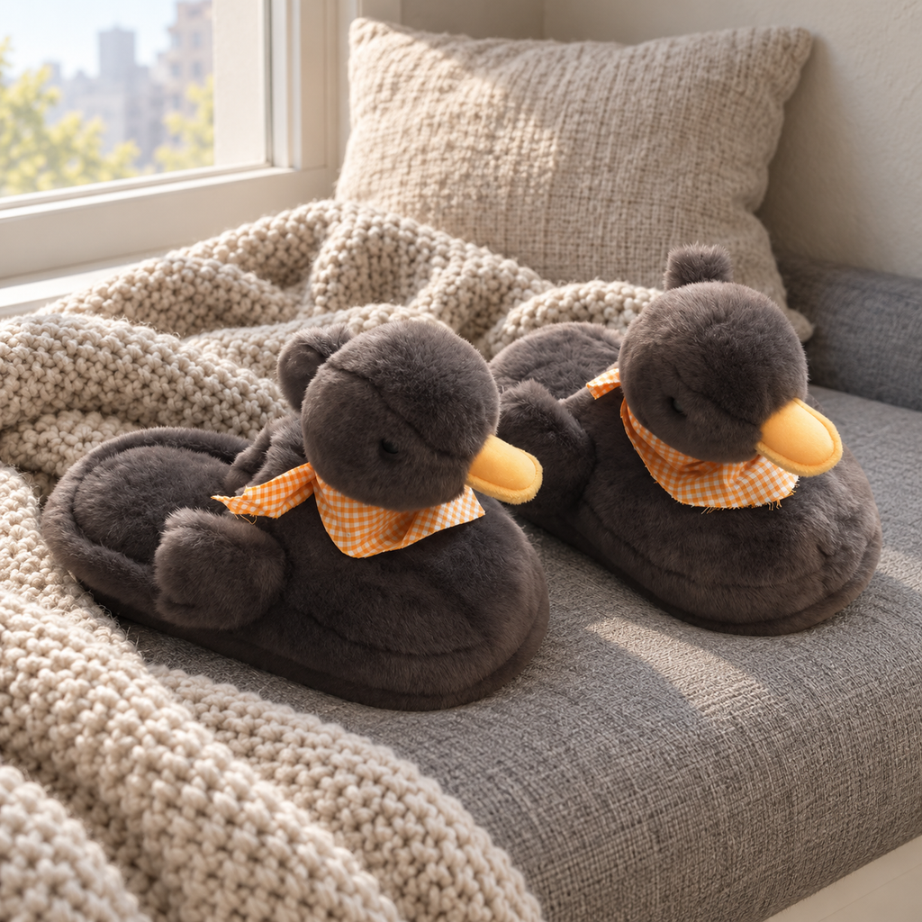 Fly with Me Duck Slippers