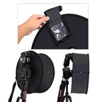 Foldable Ring Softbox Diffuser - Flash Light Modifier for Photography, Compatible with Canon Nikon Speedlight