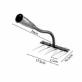 Iron Weeding Rake - 5 to 8 Tines for Garden Weeding and Aerating