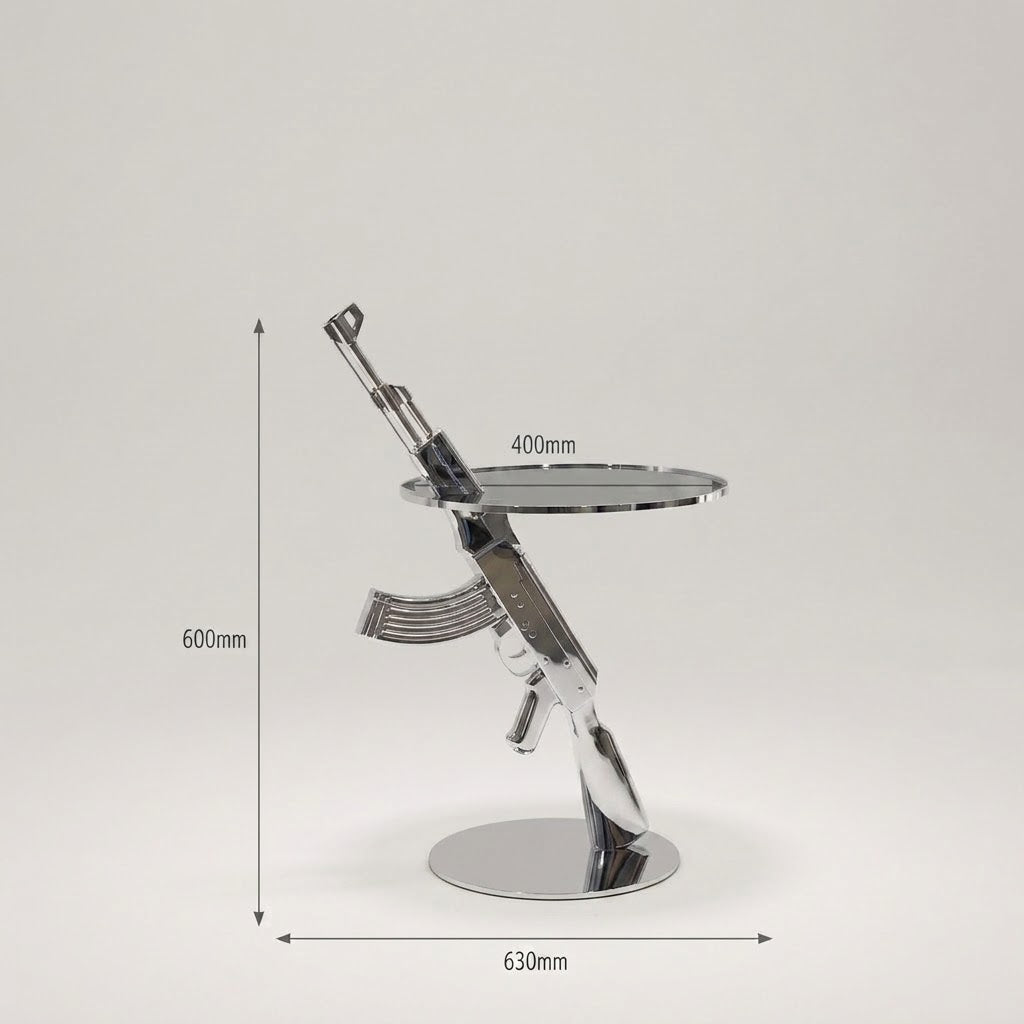 Sniper Industrial Metal Side Table