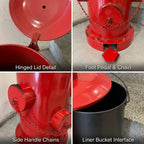 Firehouse Hydrant Trash Can