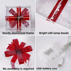 Light-Up Christmas Gift Boxes Set of 3