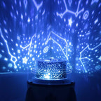 Rocket Projection Starry Sky Lamp – USB Rechargeable Rotating Night Light with Romantic Galaxy Atmosphere Glow