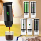 Portable Electric Espresso Coffee Maker – 3-in-1 Capsule and Powder Machine for Fresh Brew Anytime While Traveling or Driving