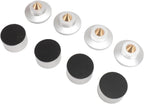 Aluminum Audio Amplifier Feet – 4-Piece HiFi Shock Absorber Pads for Speaker or CD Player, Reduce Vibration, Boost Sound Clarity