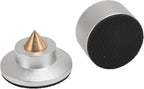Aluminum Audio Amplifier Feet – 4-Piece HiFi Shock Absorber Pads for Speaker or CD Player, Reduce Vibration, Boost Sound Clarity