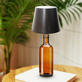 Wireless LED Wine Bottle Table Lamp – Rechargeable Vase-Style Light with Touch Switch for Bars, Dining Rooms, Desks & Soft Ambience