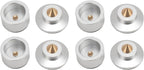 Aluminum Audio Amplifier Feet – 4-Piece HiFi Shock Absorber Pads for Speaker or CD Player, Reduce Vibration, Boost Sound Clarity