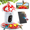 Solar Hummingbird Feeder with Camera- AI 2K Smart Feeder Captures Motion Videos, Bee-Proof, Perfect Christmas Gift
