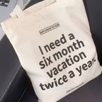 Vacation Mode Canvas Tote Bag