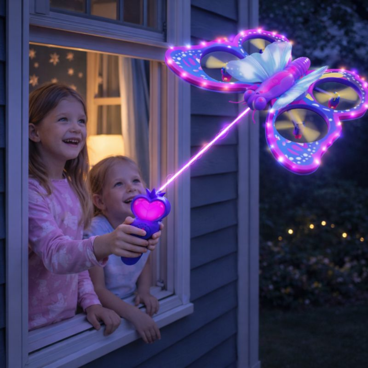 Butterfly Remote Control Mini Drone Toy – 2.4GHz RC Glitter Quadcopter with Gravity Sensor, Glitter Flying Toy for Kids, Fun Indoor Outdoor Children Gift