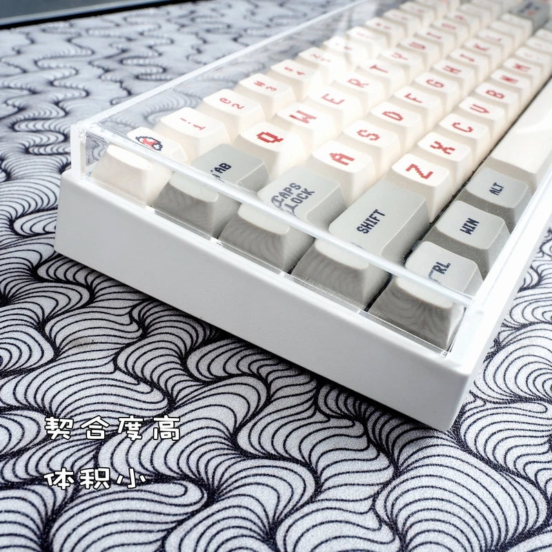 Acrylic Dust Cover for Mechanical Keyboards - Premium Clear Guard Fits 60-108 Layouts, Protects Against Dust, Spills, and Daily Damage