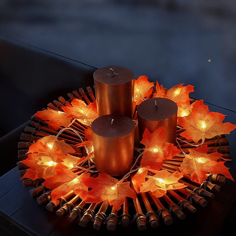 Botanical Garland Light with Warm White LEDs