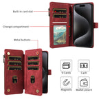 Wallet Leather Flip  Cases For iPhone Models