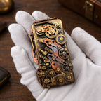 Gears of Time Brass Pocket Lighter