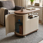 Nordic Curved Lift Top Mobile Coffee Table