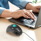USB Mini Trackball Mouse – 4D Portable Finger-Controlled Handheld Device with Accurate Cursor Movement
