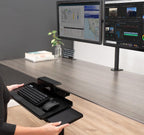 Adjustable Keyboard Tray – Slide-Out Under-Desk Holder with Height & Angle Control for Comfort Typing at Home & Office