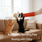 Cats Puppet Wrestler Cat Wrestling Toy Puppet Interactive Hand Puppet With Tough Padding Creative Home Pet Boredom-Busting Toys