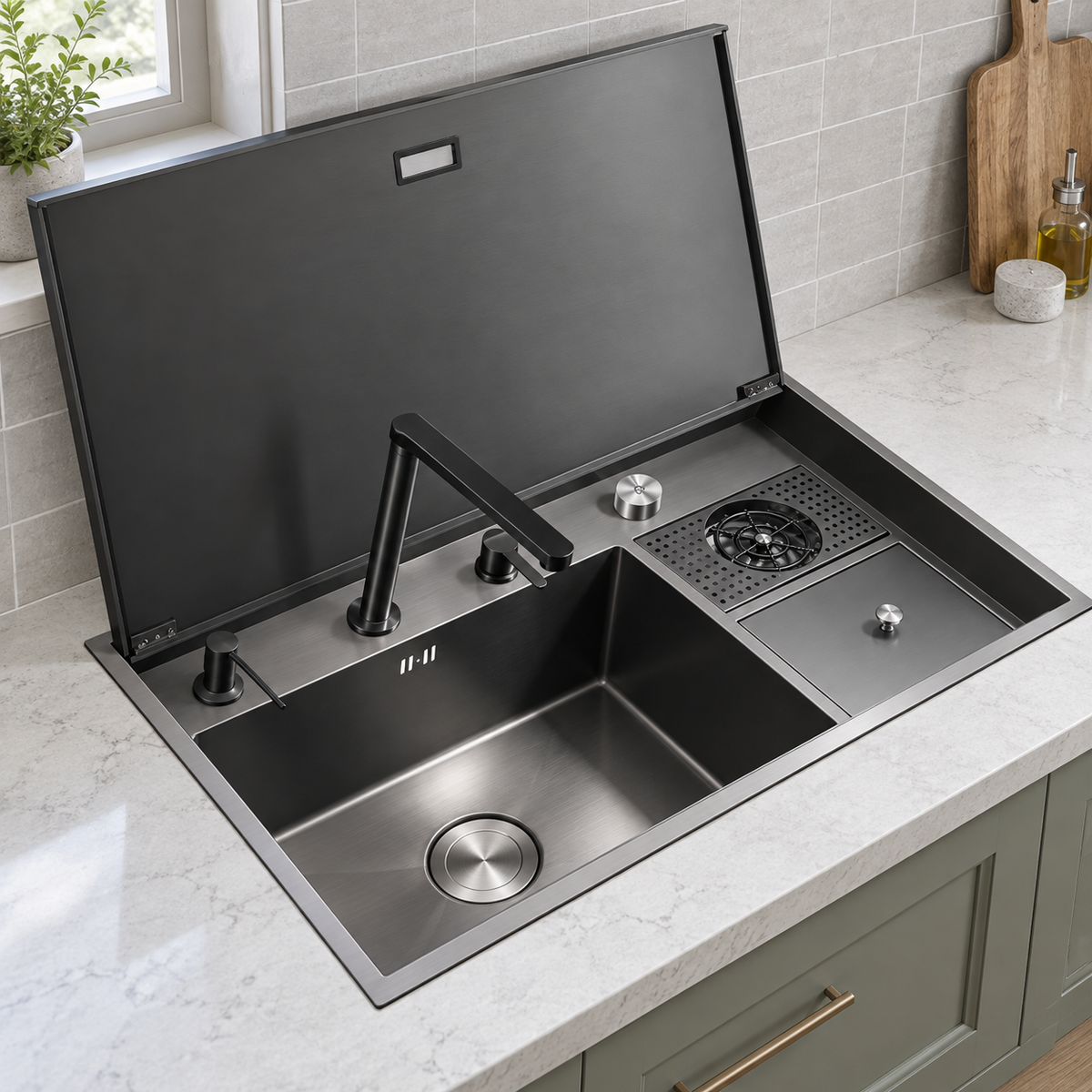 Lavabello Hidden Stainless Steel Kitchen Sink