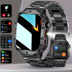 Men’s Outdoor Smart Watch – HD Touchscreen Sports Smartwatch with Wireless Calling, Multi-Sport Modes, USB Charging for Android and iPhone