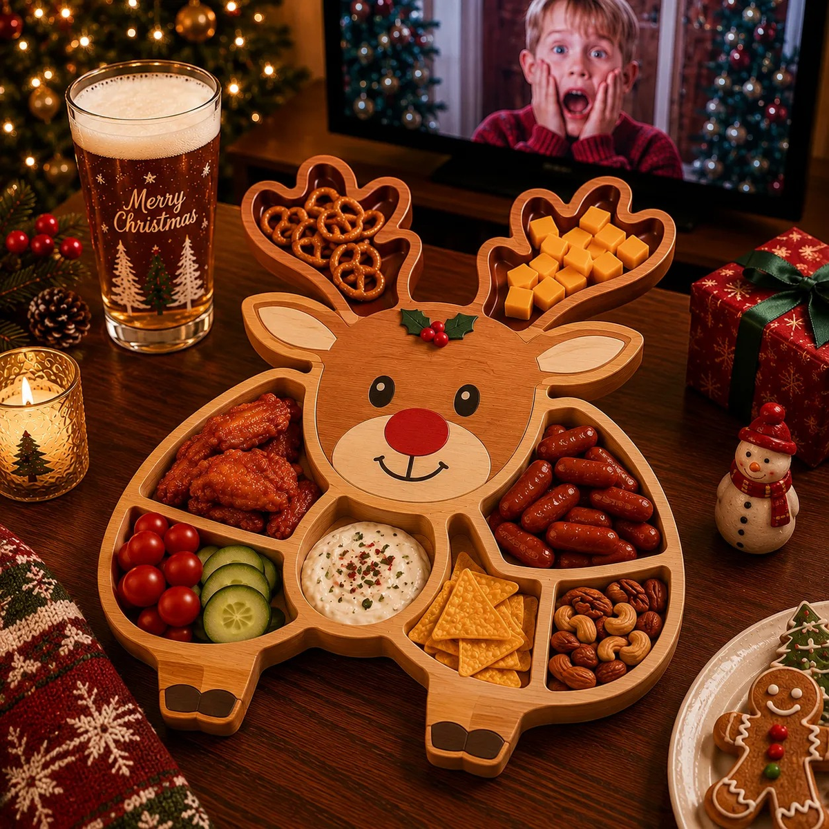 Christmas Snack Serving Tray