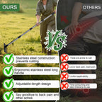 60 Inch Heavy Duty Garden Weed Puller Weeding Rake Tool