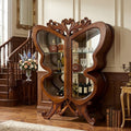 Butterfly Wing Wooden Wine Cabinet