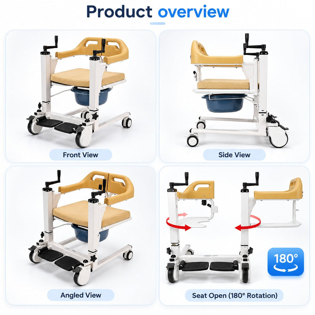 Elderly Patient Transfer Lift Handicapped Wheelchair