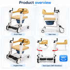 Elderly Patient Transfer Lift Handicapped Wheelchair