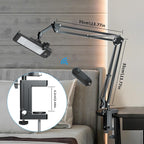 Rotatable Tablet Bed Stand – Long Arm Holder for iPad, Samsung & Xiaomi Tablets (4-12.9”) for Comfortable Viewing in Any Position