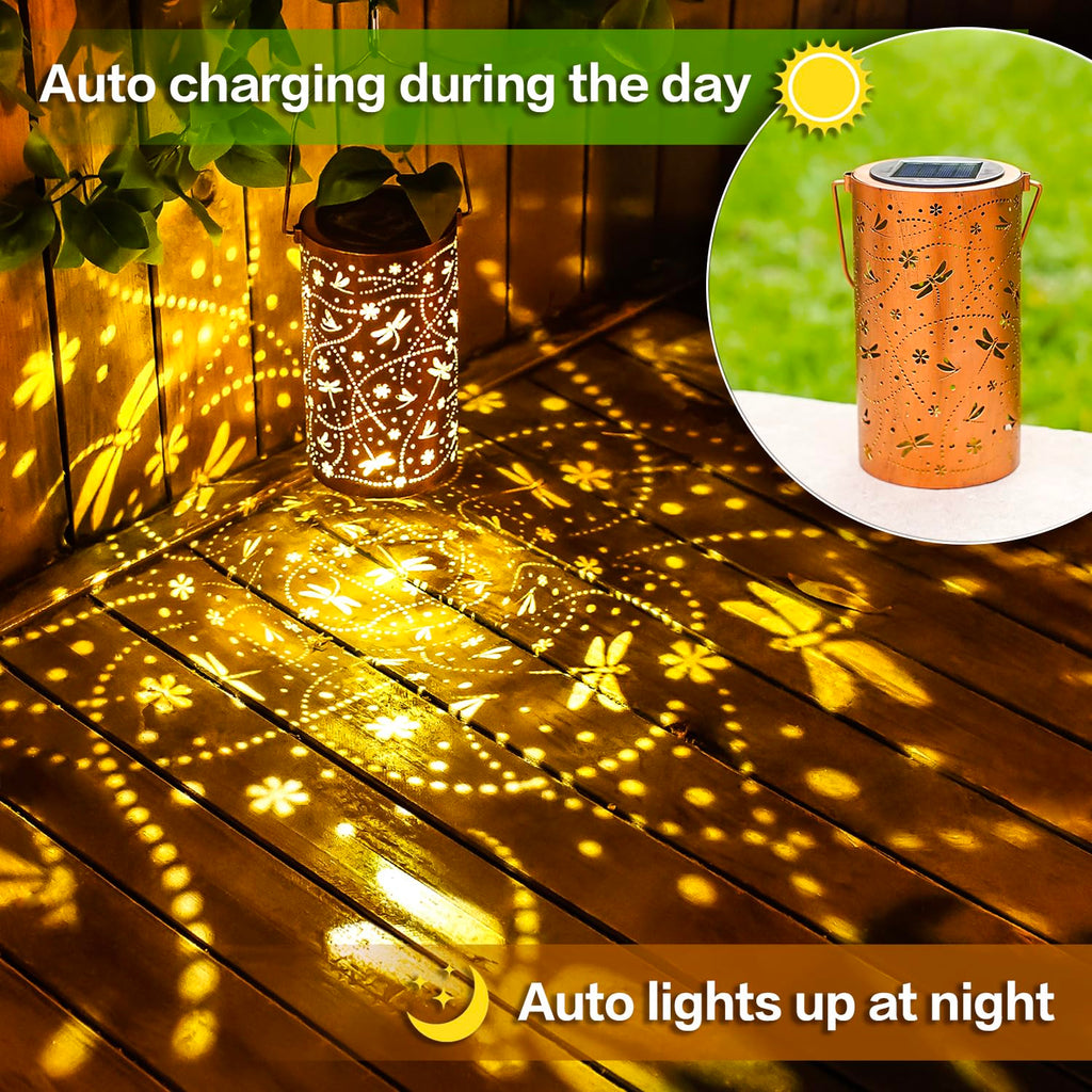 Dragonfly Solar Lantern – IP65 Waterproof Outdoor Garden Light