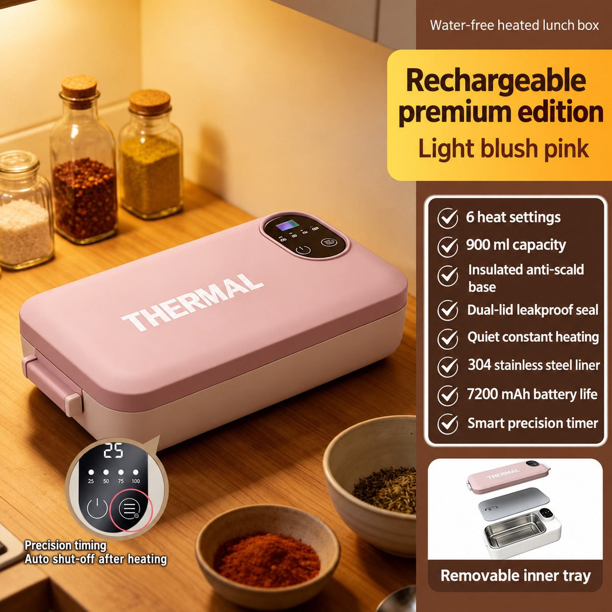 Hot Anywhere Portable Electric Lunch Box