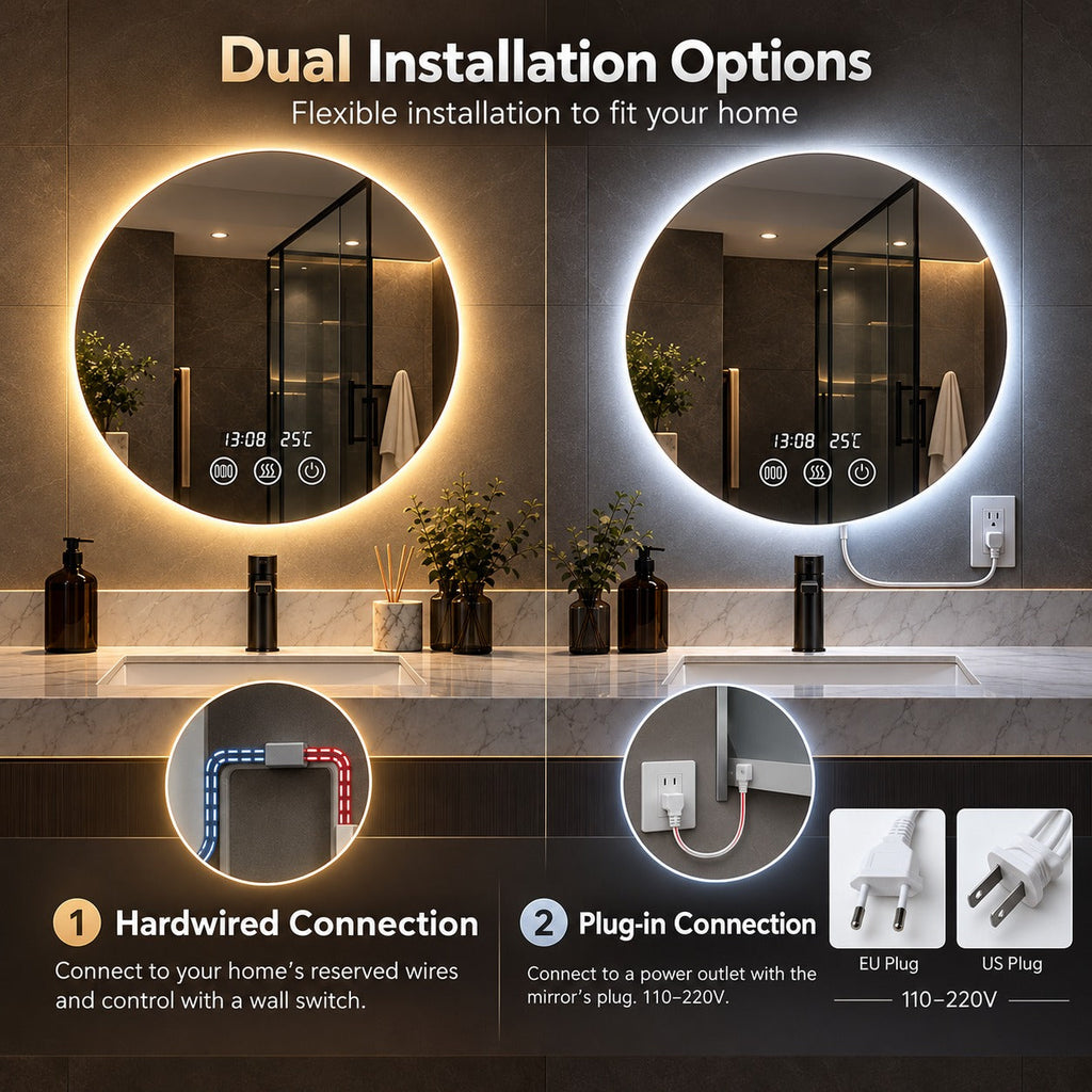 Studio Light LED Touch Smart Bathroom Mirror