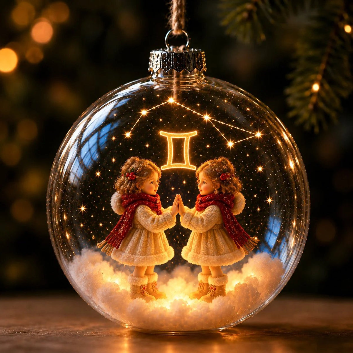 Lighted Zodiac Christmas Ornament