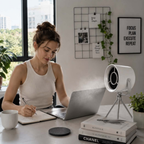 Portable Mini Desktop Range Hood – High Suction Exhaust Fan for Indoor Barbecue Small Kitchens and Electric Cookers to Eliminate Smoke Odors