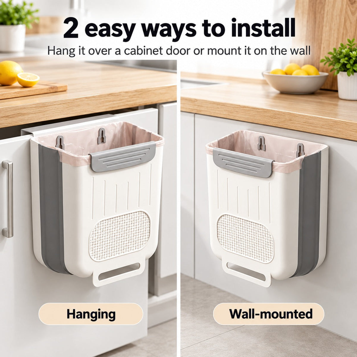 Clean & Easy Foldable Trash Bin