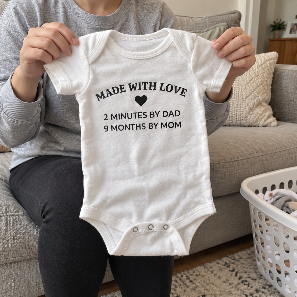 Made with Love Baby Onesie