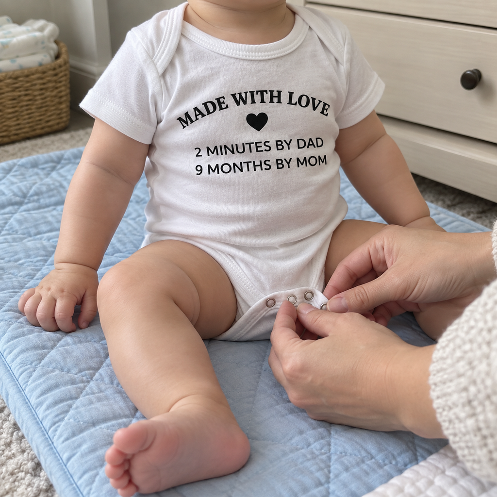 Made with Love Baby Onesie