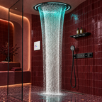 Skylight Ceiling Mounted LED Rain Shower System