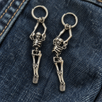 Hanging Skeleton Hoop Earring