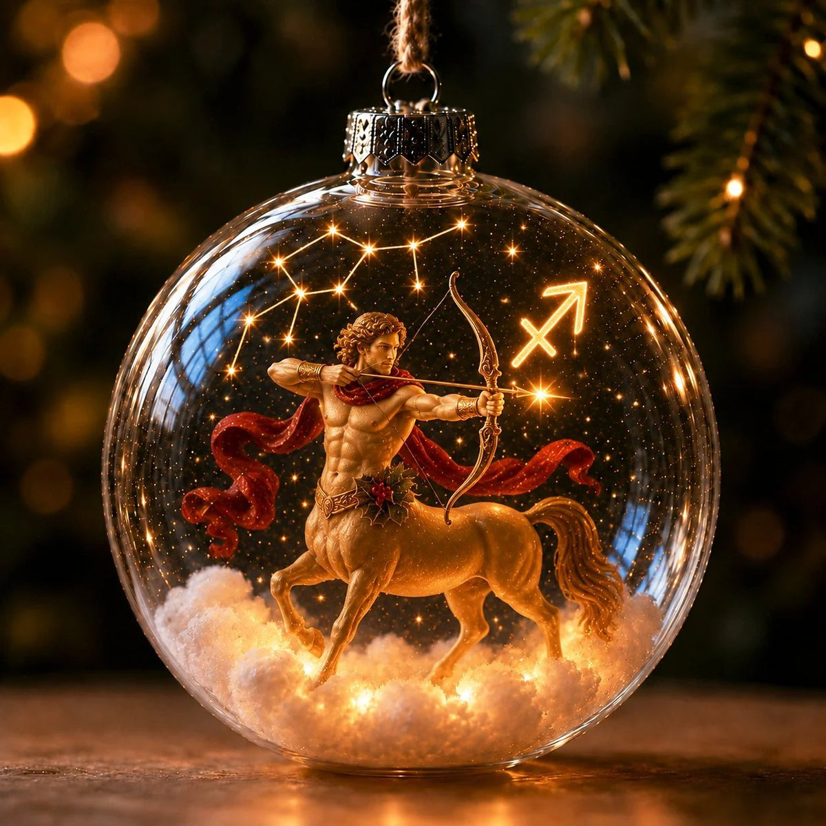 Lighted Zodiac Christmas Ornament
