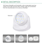 Wireless LED spotlight with motion detector – 360° rotatable & energy-saving