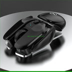 Ergonomic Wireless Mouse – 4-Key Optical Mute Mouse with 1600 DPI for Work, Gaming, or Stylish Unisex Gift